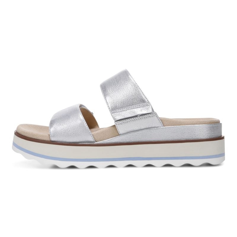 Vionic Women's Brandie Flatform Sandal - Silver