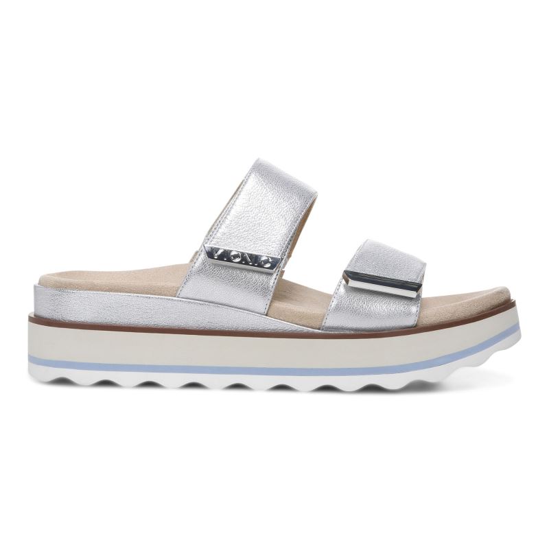 Vionic Women's Brandie Flatform Sandal - Silver