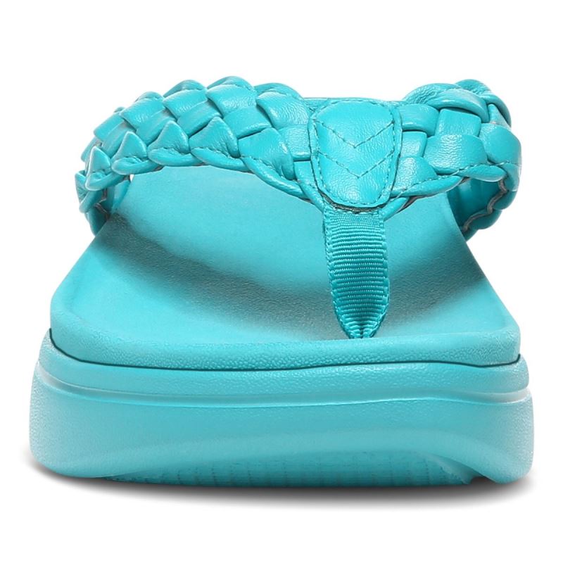 Vionic Women's Kenji Platform Sandal - Lake Blue
