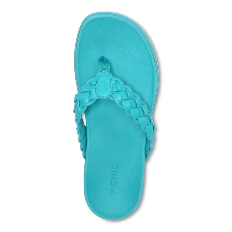 Vionic Women's Kenji Platform Sandal - Lake Blue