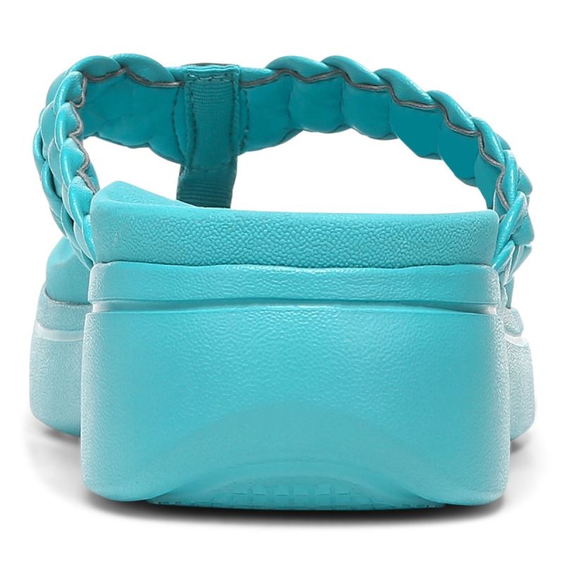 Vionic Women's Kenji Platform Sandal - Lake Blue