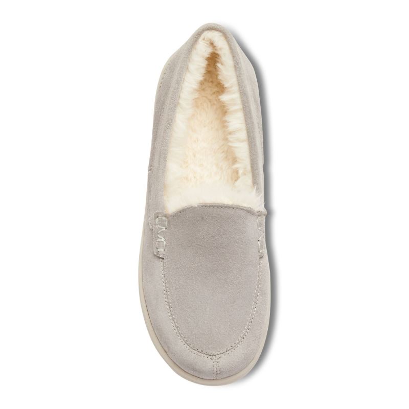 Vionic Women's Lynez Slipper - Light Grey Suede