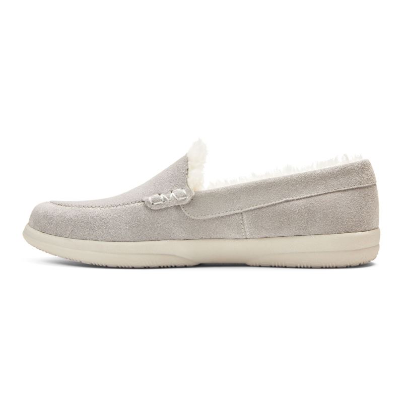 Vionic Women's Lynez Slipper - Light Grey Suede