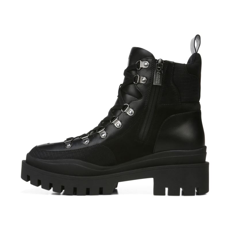 Vionic Women's Jaxen Boot - Black Leather Textile