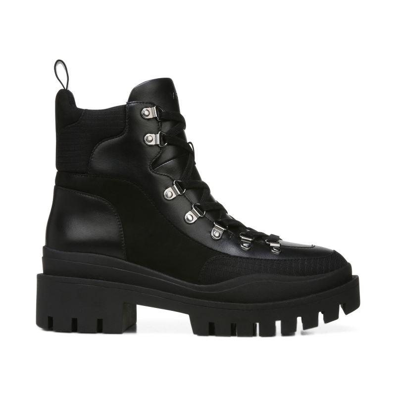 Vionic Women's Jaxen Boot - Black Leather Textile