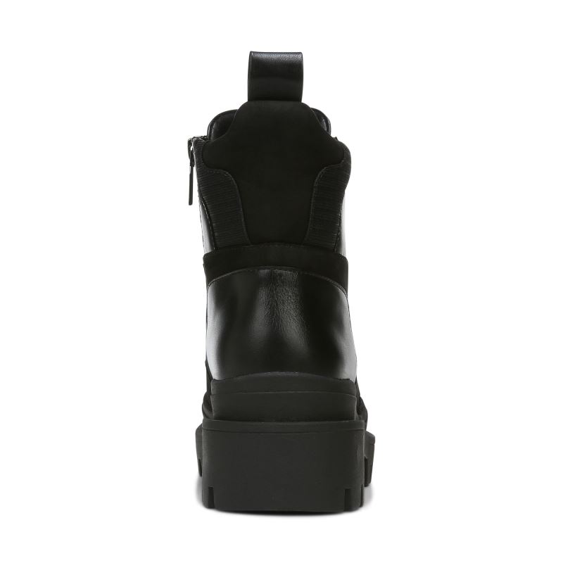Vionic Women's Jaxen Boot - Black Leather Textile