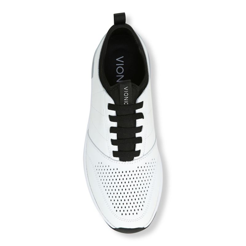 Vionic Men's Trent Sneaker - White Leather