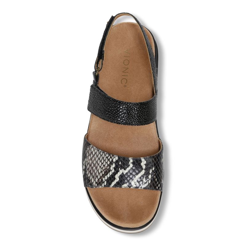 Vionic Women's Brielle Flatform Sandal - Black