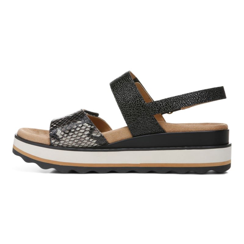 Vionic Women's Brielle Flatform Sandal - Black