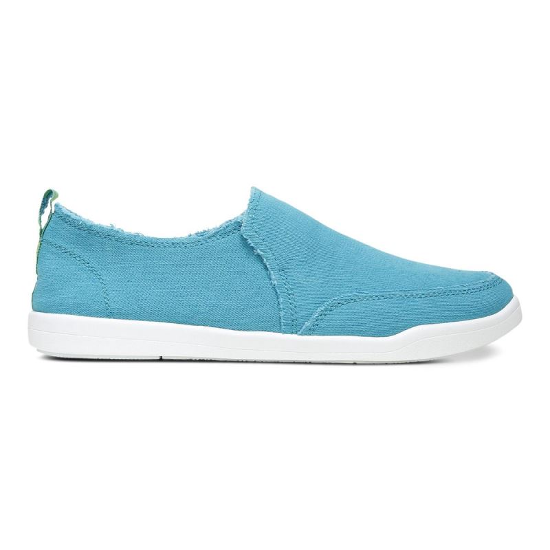 Vionic Women's Malibu Slip On - Lake Blue Canvas
