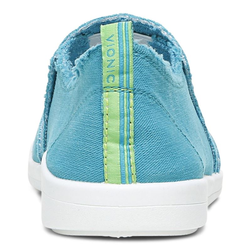 Vionic Women's Malibu Slip On - Lake Blue Canvas