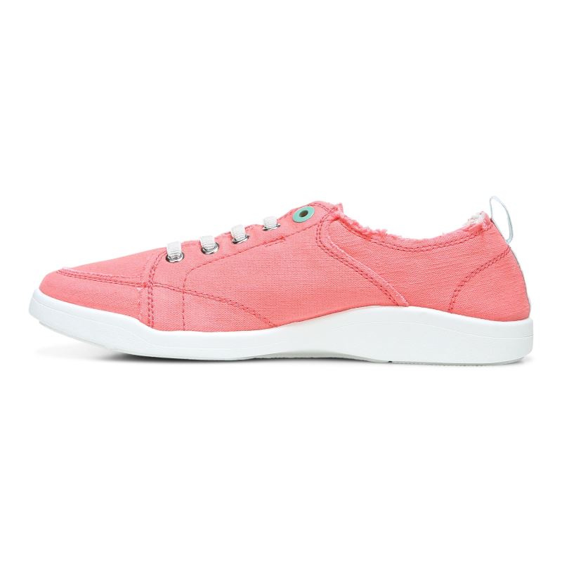 Vionic Women's Pismo Casual Sneaker - Sea Coral Canvas