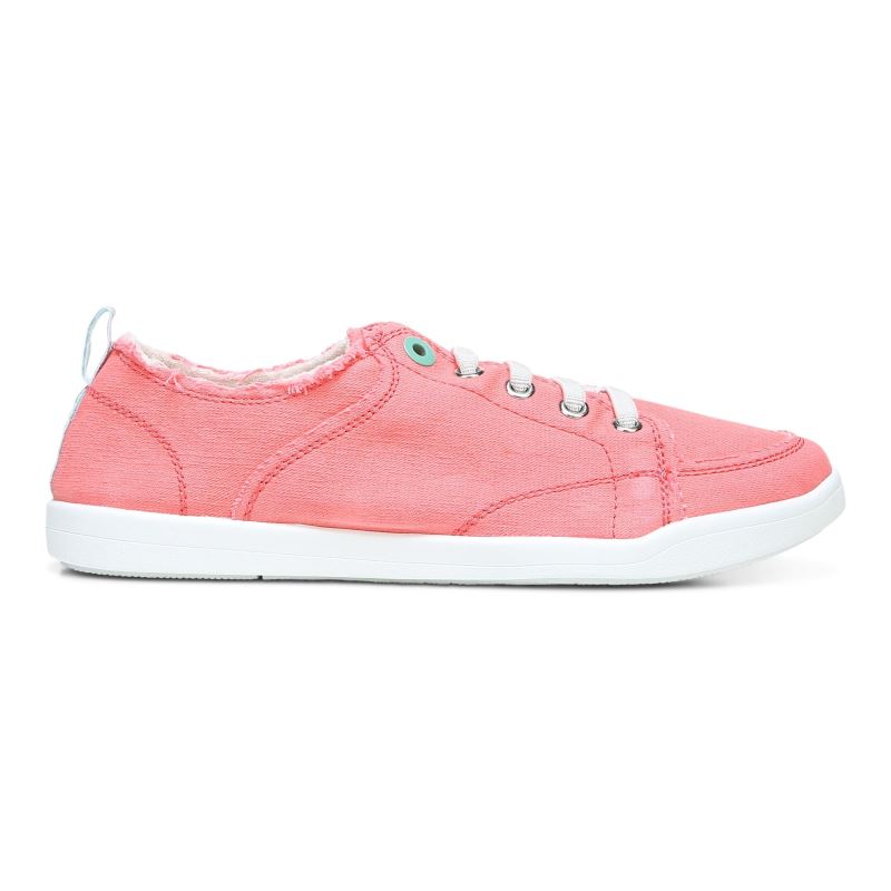 Vionic Women's Pismo Casual Sneaker - Sea Coral Canvas